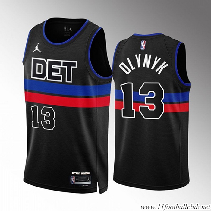 Maillot Detroit Pistons (OLYNYK #13) 2022/23 Noir