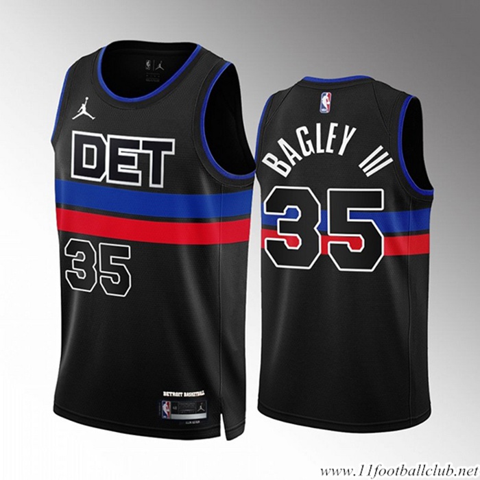 Maillot Detroit Pistons (BAGLEY III #35) 2022/23 Noir