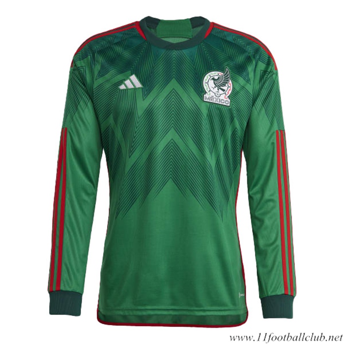 Nouveau Maillot Equipe Foot Mexique Domicile Manches Longues 2022/2023