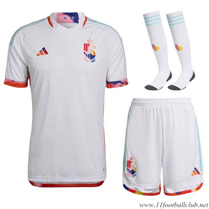 Ensemble Maillot Foot Belgique Exterieur (Short + Chaussettes) 2022/2023