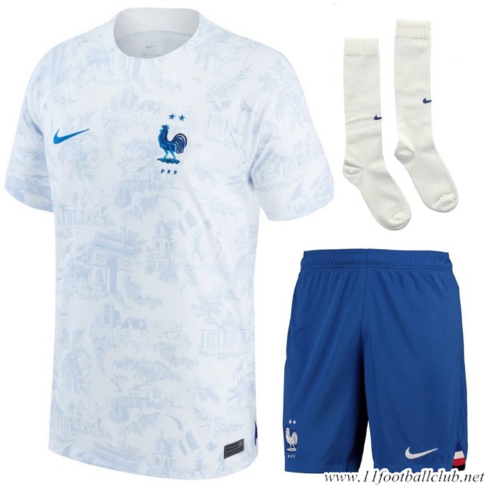 Ensemble Maillot Foot France Exterieur (Short + Chaussettes) 2022/2023
