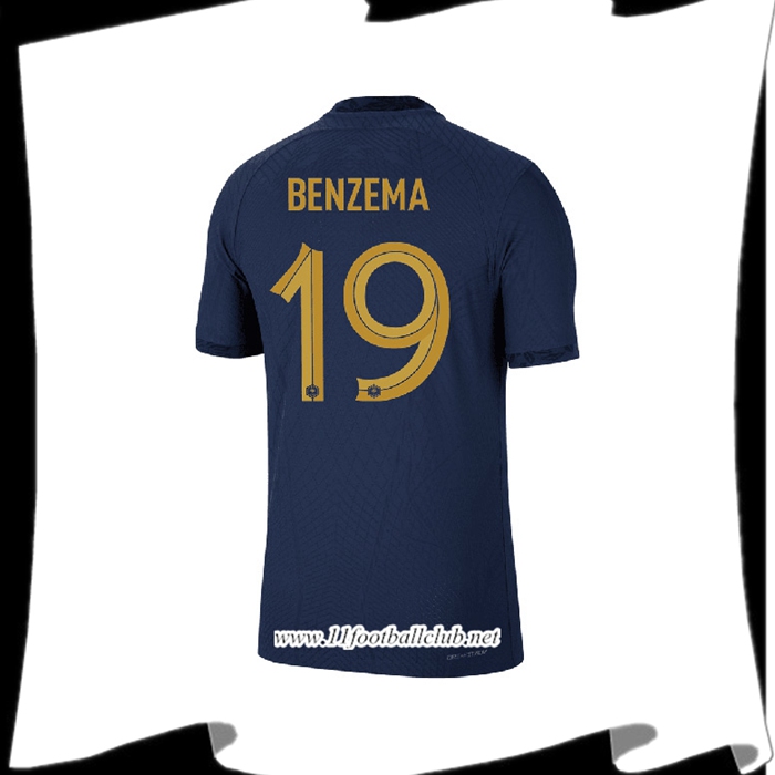 Maillot Equipe Foot France (BENZEMA #19) 2022/2023 Domicile