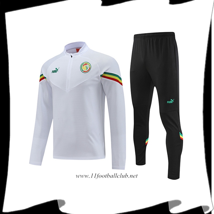Ensemble Survetement de Foot Sénégal Blanc 2022/2023