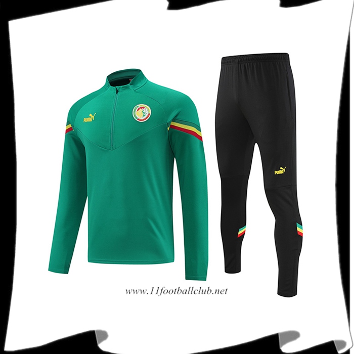 Ensemble Survetement de Foot Sénégal Vert 2022/2023