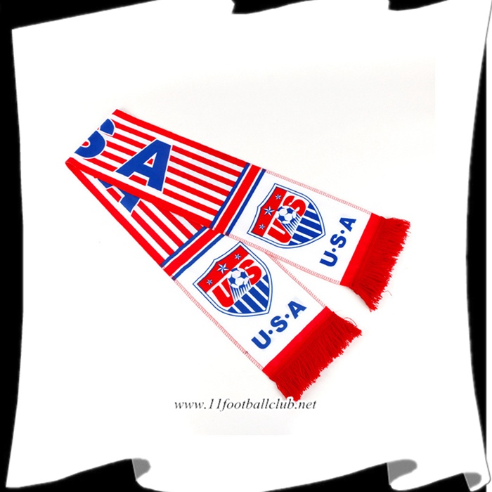 Nouveau Echarpes Coupe Du Monde 2022 Etats-Unis Rouge/Blanc/Bleu