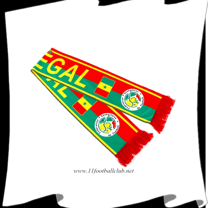 Nouveau Echarpes Coupe Du Monde 2022 Sénégal Rouge/Jaune/Vert