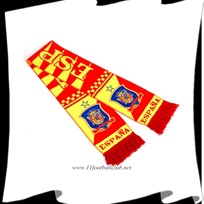 Nouveau Echarpes Coupe Du Monde 2022 Espagne Rouge/Jaune