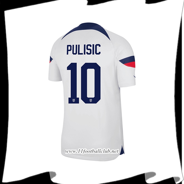 Maillot de Foot Etats-Unis (PULISIC #10) Coupe Du Monde 2022 Domicile