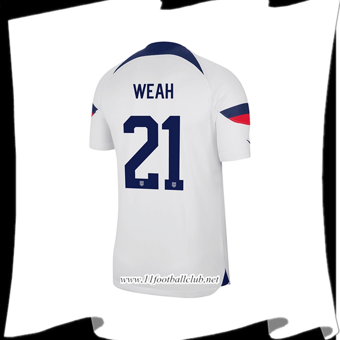 Maillot de Foot Etats-Unis (WEAH #21) Coupe Du Monde 2022 Domicile