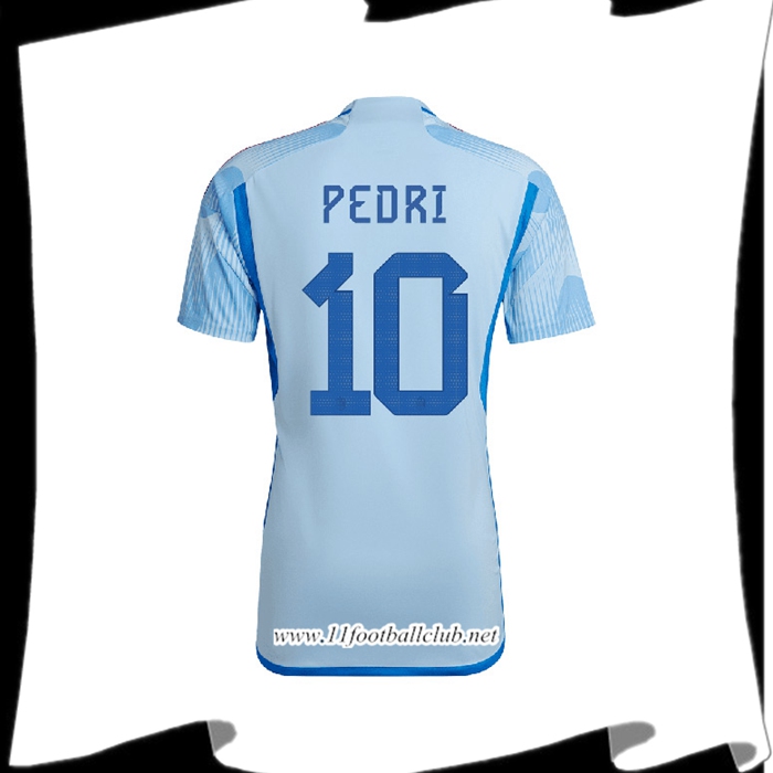 Maillot de Foot Espagne (PEDRI #10) Coupe Du Monde 2022 Exterieur