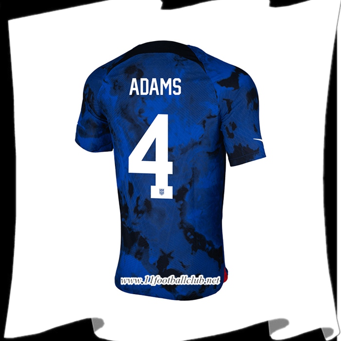 Maillot de Foot Etats-Unis (ADAMS #4) Coupe Du Monde 2022 Exterieur