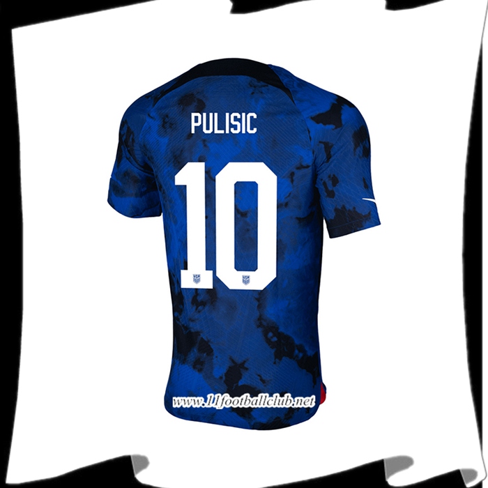 Maillot de Foot Etats-Unis (PULISIC #10) Coupe Du Monde 2022 Exterieur