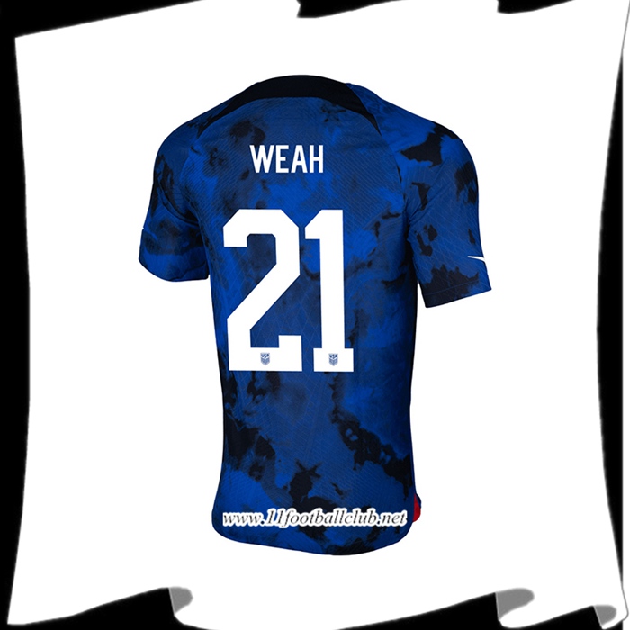 Maillot de Foot Etats-Unis (WEAH #21) Coupe Du Monde 2022 Exterieur