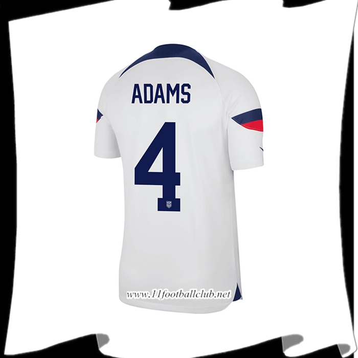 Maillot de Foot Etats-Unis (ADAMS #4) Coupe Du Monde 2022 Domicile