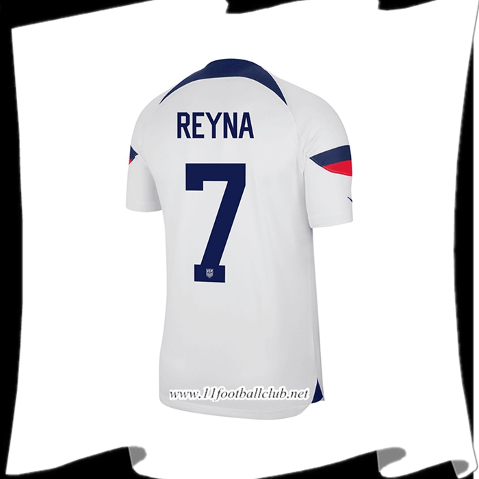 Maillot de Foot Etats-Unis (REYNA #7) Coupe Du Monde 2022 Domicile