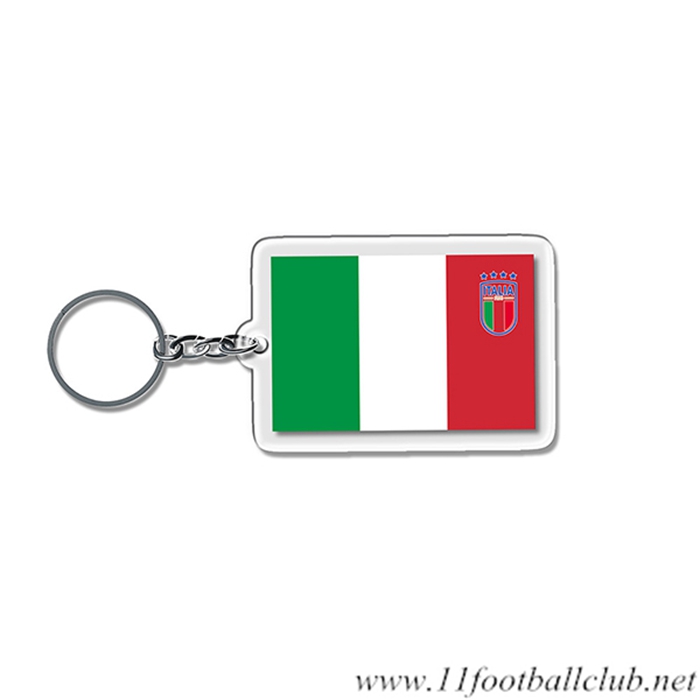 Nouveau Porte-clés Carré Coupe Du Monde Italie Vert/Blanc/Rouge