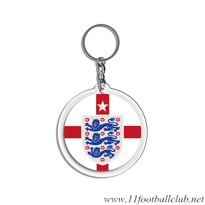 Nouveau Porte-clés Arrondir Coupe Du Monde 2022 Angleterre Blanc/Rouge