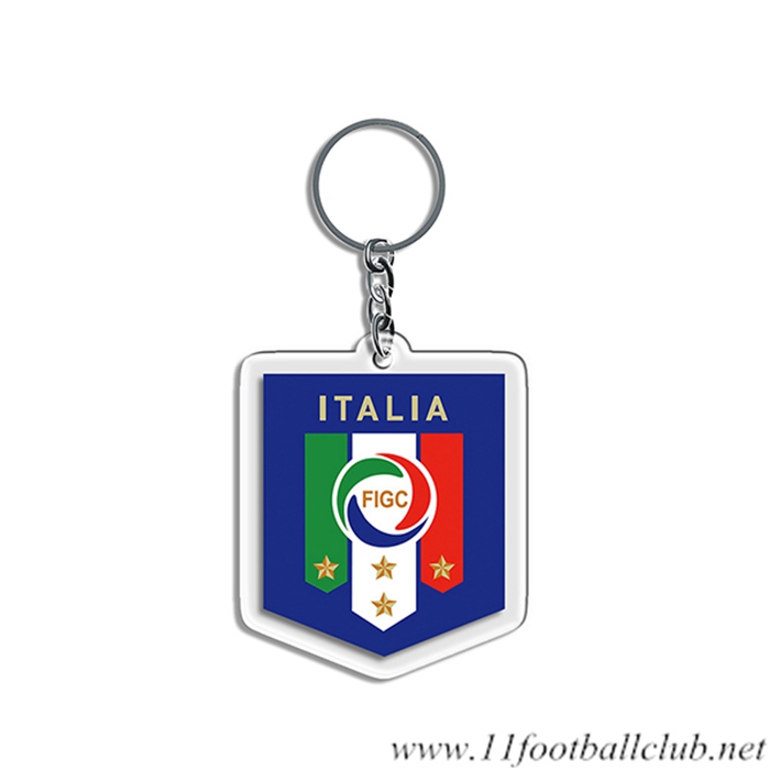 Nouveau Porte-clés Arrondir Coupe Du Monde Italie Vert/Blanc/Rouge -01