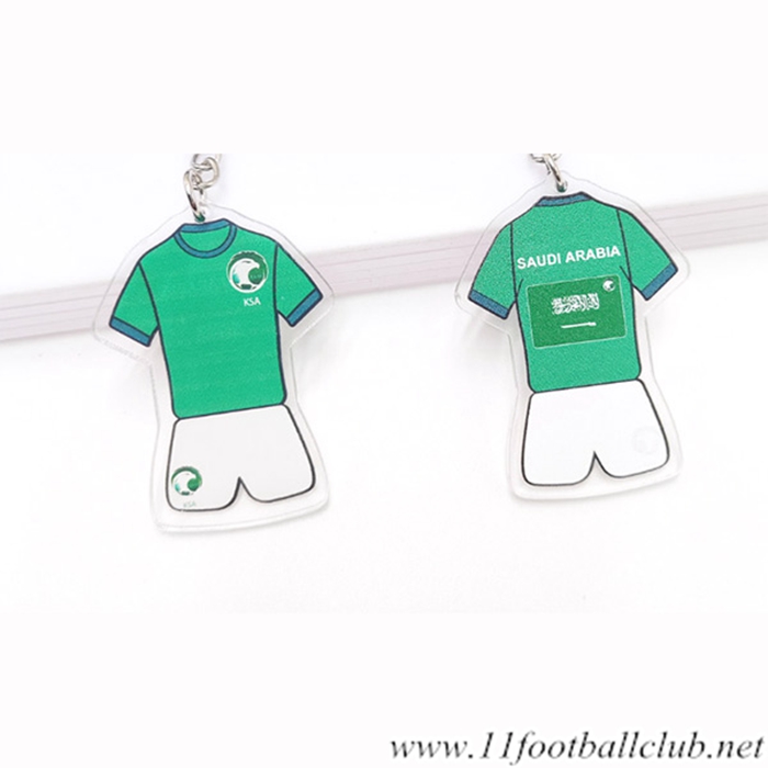 Nouveau Porte-clés Coupe Du Monde 2022 Saoudien Vert