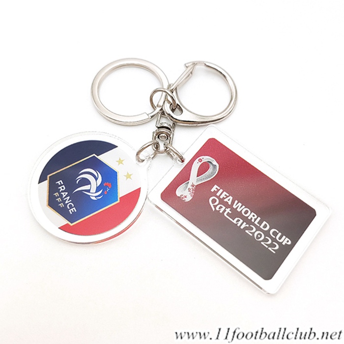 Nouvelle Porte-clés Coupe Du Monde 2022 France Bleu/Blanc/Rouge