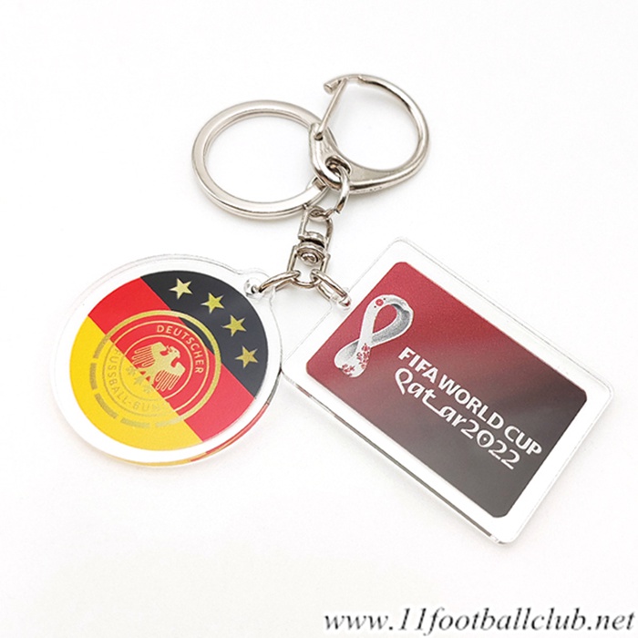 Nouvelle Porte-clés Coupe Du Monde 2022 Allemagne Noir/Rouge/Jaune