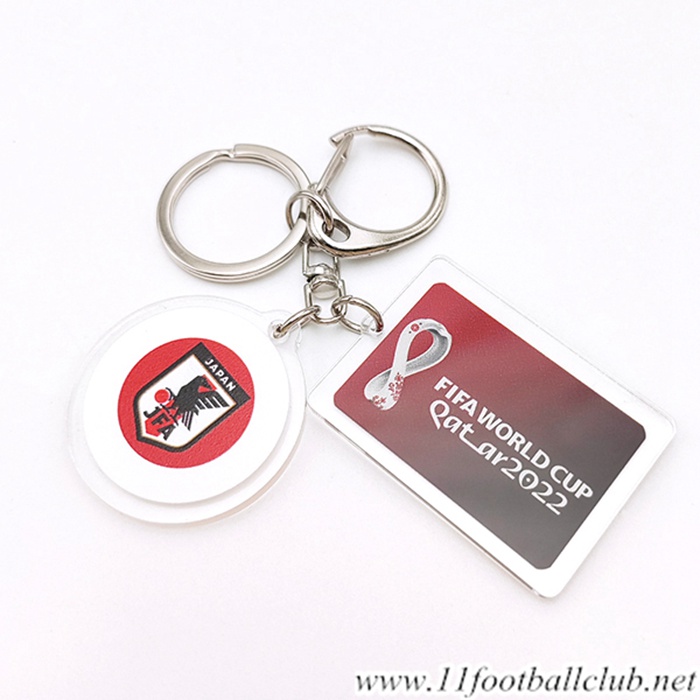 Nouvelle Porte-clés Coupe Du Monde 2022 Japon Blanc/Rouge