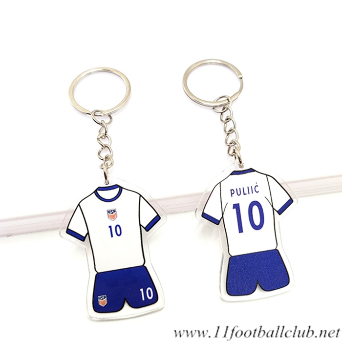 Nouveau Porte-clés Coupe Du Monde 2022 Etats-Unis (PULIIĆ) Blanc