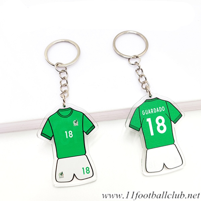 Nouveau Porte-clés Coupe Du Monde 2022 Mexique (GUARDADO) Vert