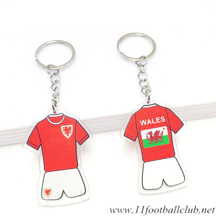 Nouveau Porte-clés Coupe Du Monde 2022 Pays de Galles Rouge