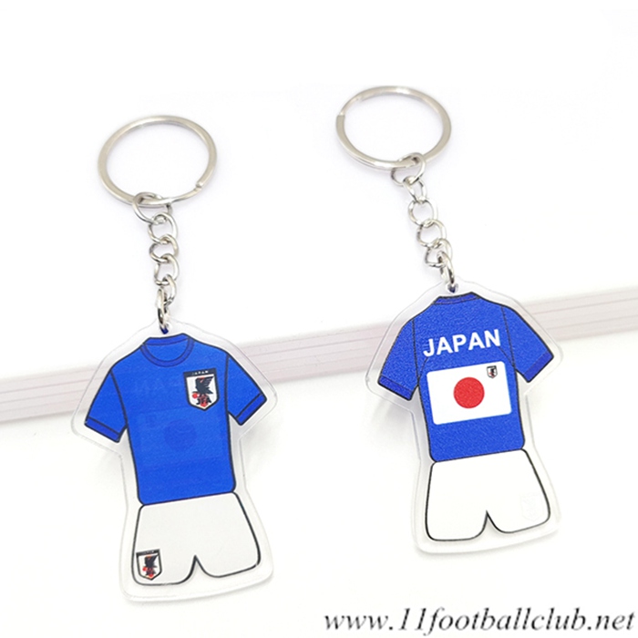 Nouveau Porte-clés Coupe Du Monde 2022 Japon Bleu