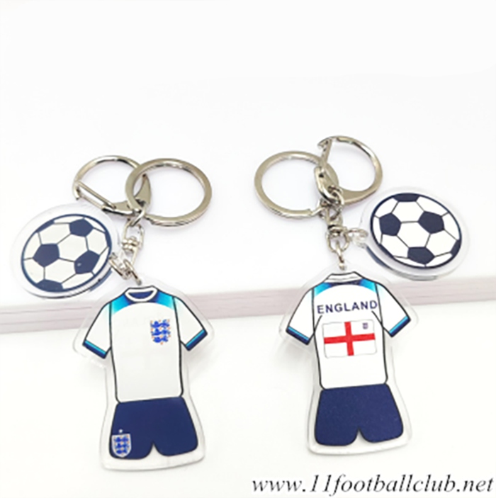 Nouveau Porte-clés Foot Coupe Du Monde 2022 Angleterre Blanc