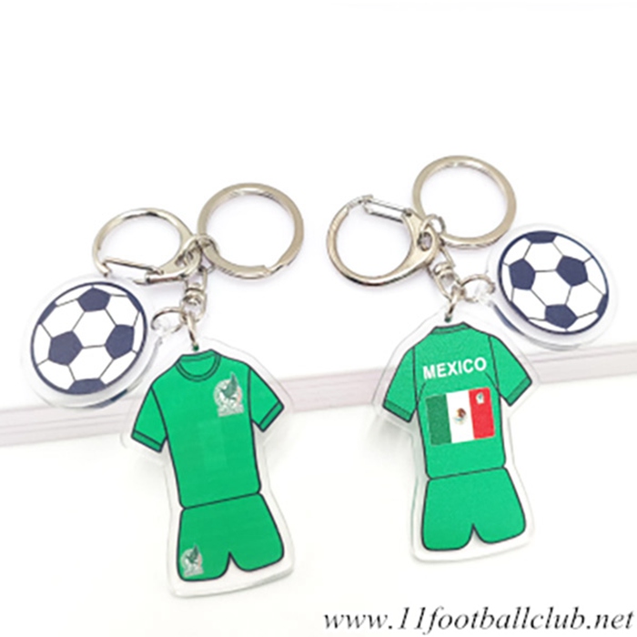 Nouveau Porte-clés Foot Coupe Du Monde 2022 Mexique Vert