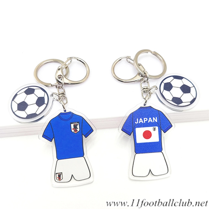 Nouveau Porte-clés Foot Coupe Du Monde 2022 Japon Bleu
