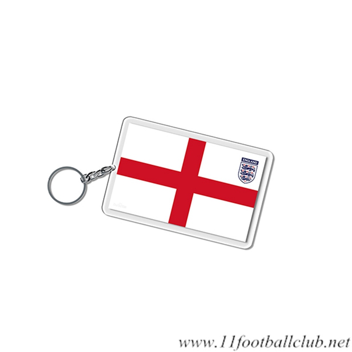 Nouveau Porte-clés Carré Coupe Du Monde 2022 Angleterre Blanc/Rouge