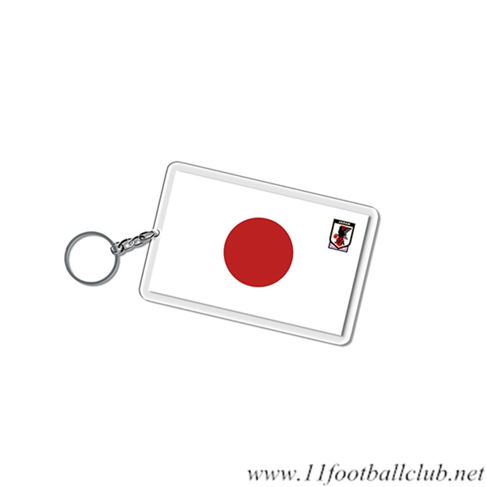 Nouveau Porte-clés Carré Coupe Du Monde 2022 Japon Blanc/Rouge