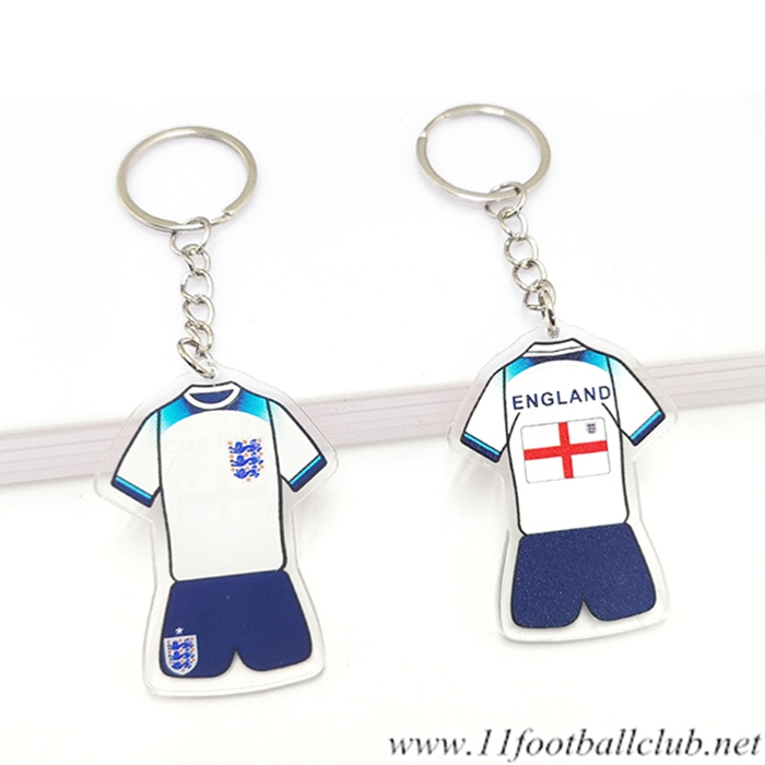 Nouveau Porte-clés Coupe Du Monde 2022 Angleterre Blanc