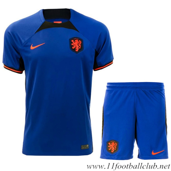Maillot de Foot Pays-Bas Enfant Exterieur Coupe Du Monde 2022