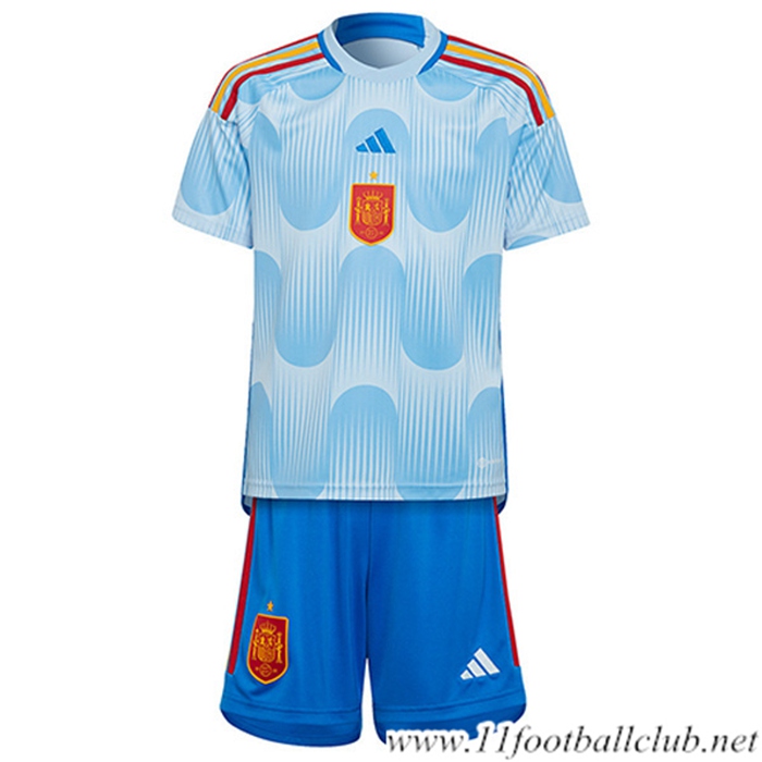 Maillot de Foot Espagne Enfant Exterieur Coupe Du Monde 2022