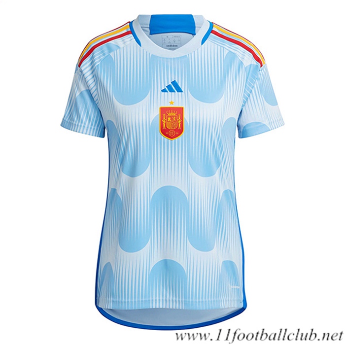 Maillot de Foot Espagne Femme Exterieur Coupe Du Monde 2022