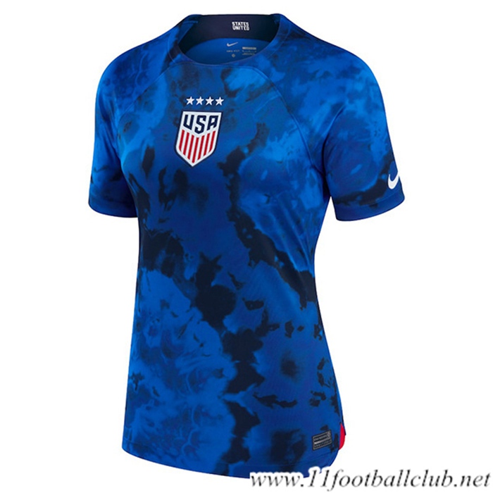 Maillot de Foot États-Unis Femme Exterieur Coupe Du Monde 2022