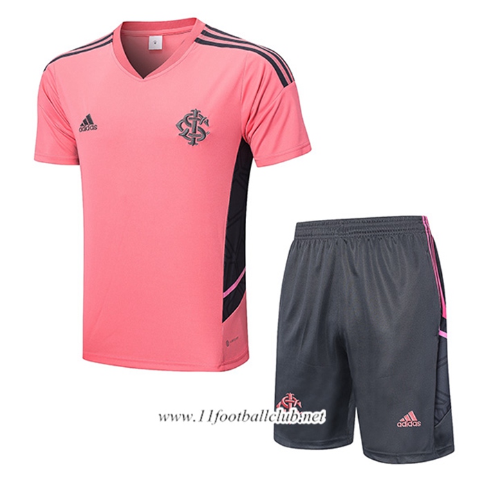 Ensemble Training T-Shirts + Shorts Bresil Rose 2022/2023