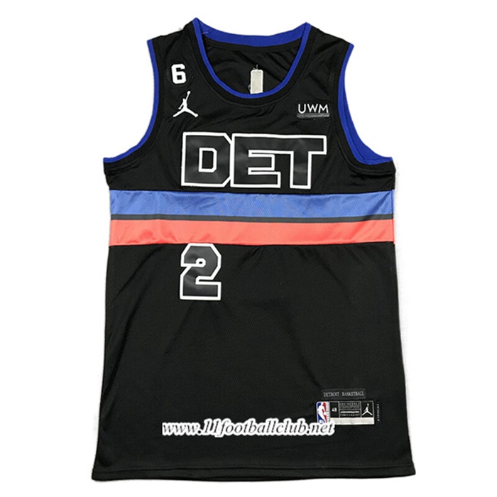 Maillot Detroit Pistons (CUNNINGHAM #2) 2022/23 Noir