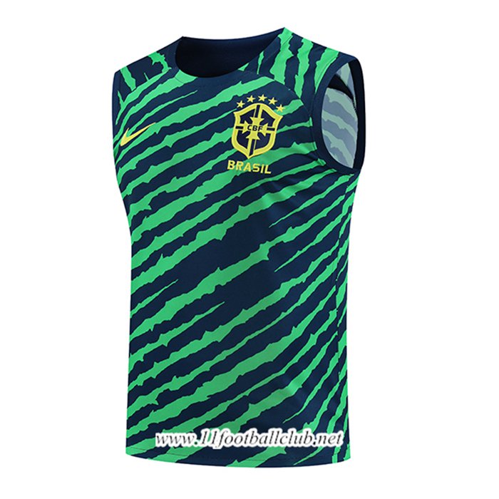 Training Debardeur Bresil Vert/Bleu 2022/2023