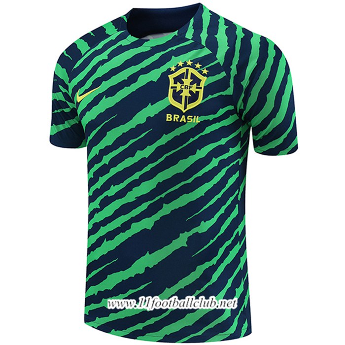 Training T-Shirts Bresil Vert/Bleu 2022/2023