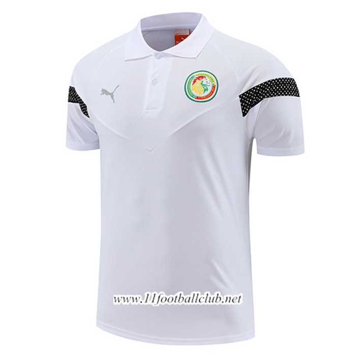 Polo Foot Sénégal Blanc 2022/2023