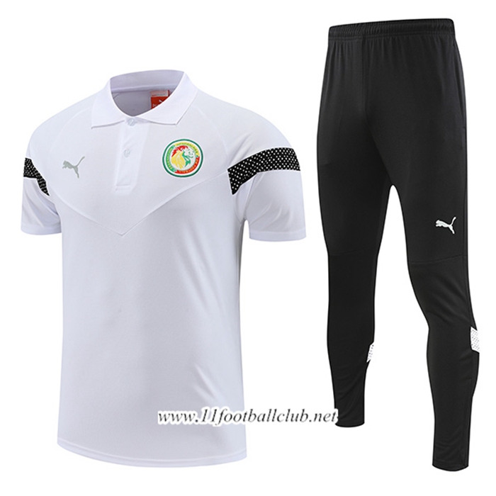 Ensemble Polo Sénégal Blanc 2022/2023