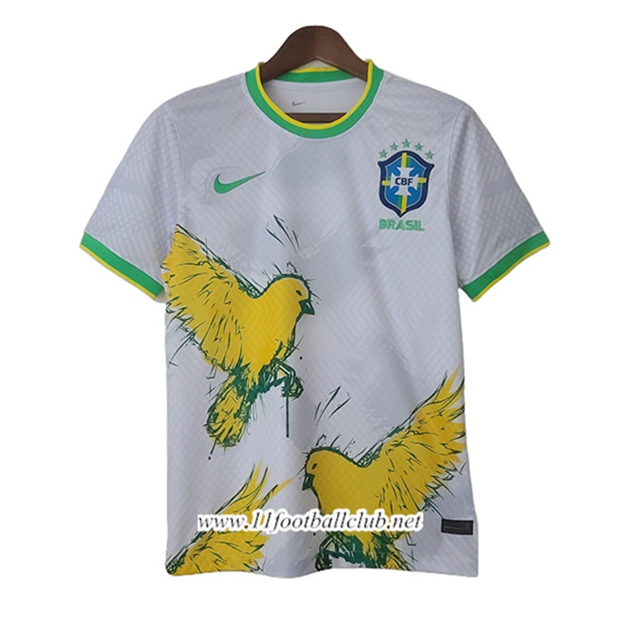 Training T-Shirts Bresil Blanc 2022/2023