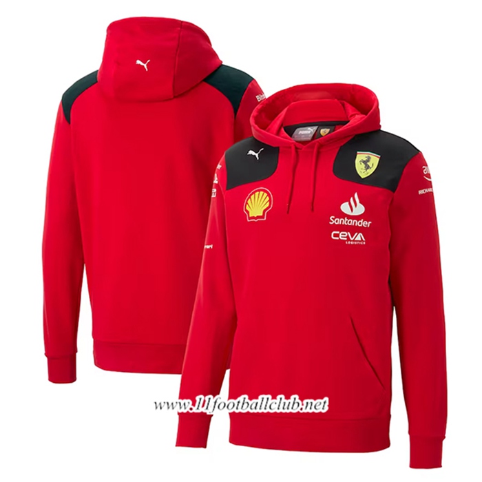 Sweatshirt Capuche F1 Scuderia Ferrari Team Jaune 2023