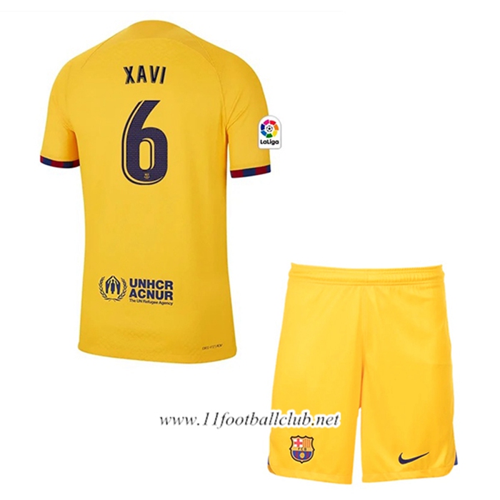 Maillot de Foot Barcelone (XAVI #6) Enfants Fourth 2022/2023