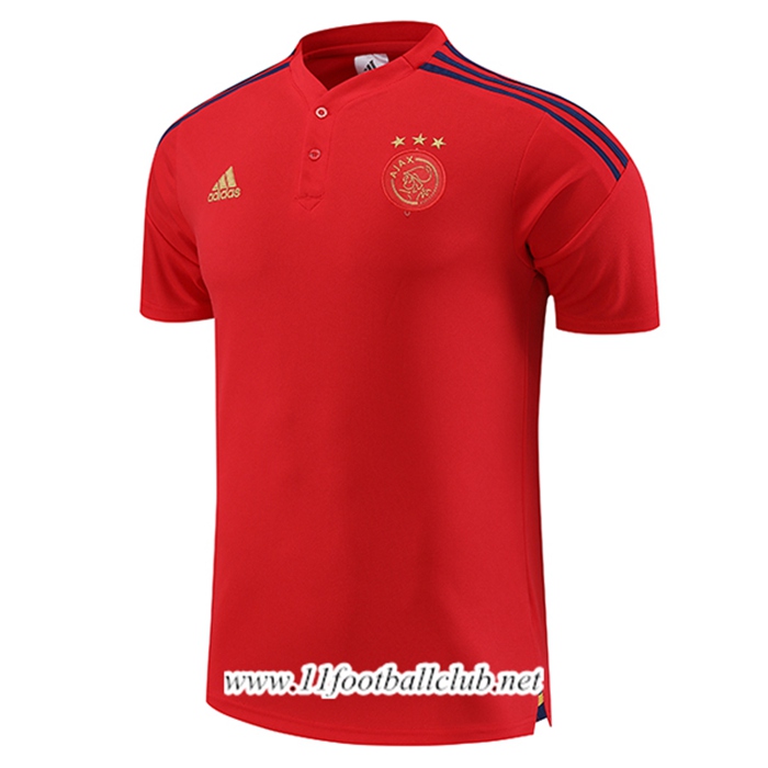 Polo Foot Ajax Rouge 2022/2023